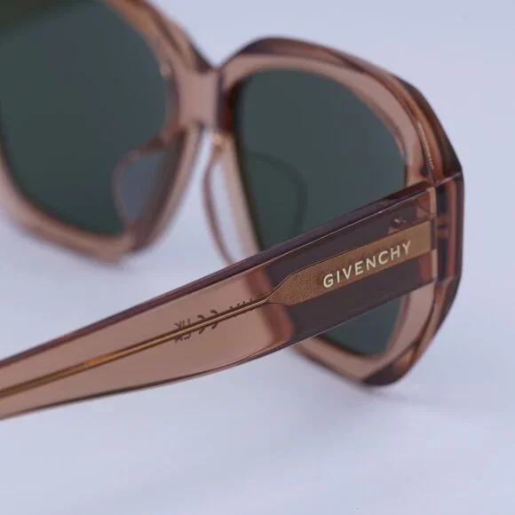 ?️ New Givenchy GV40075F 42N Sunglasses - Shiny Orange Frame, Grey Lenses Givenchy Square Ladies Sunglasses GV40075F 01A 56  main image 4